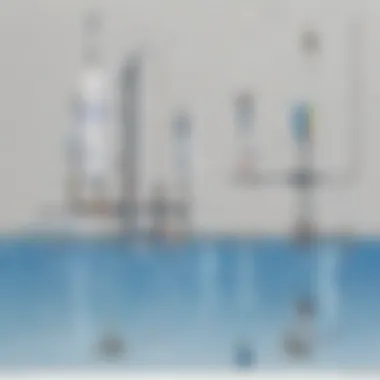 Diagram illustrating the principles of electrified water cleaning