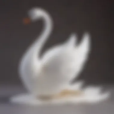 Elegant Swan Paper Towel Folding