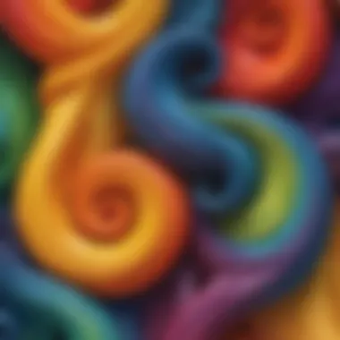 Elegant Swirls of Color Dynamics