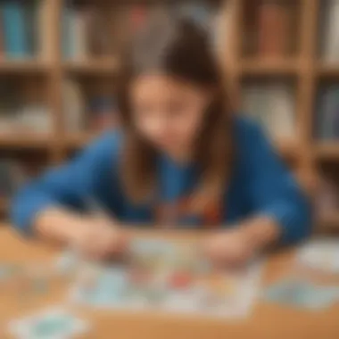 Young student solving a challenging puzzle