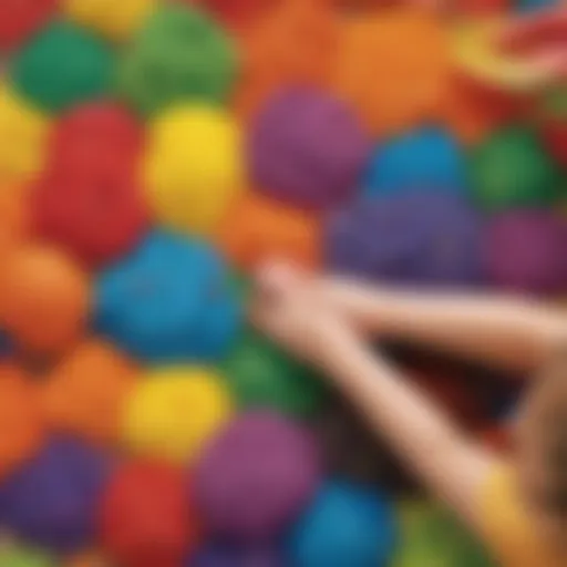 Colorful sensory play materials for preschoolers