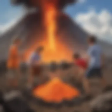 Engaging kids in volcanic simulations