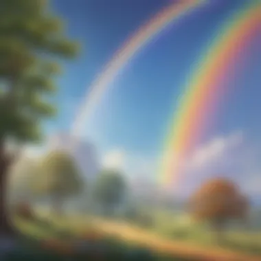 The Magic of Light and Color Rainbow created through a prism with sunlight