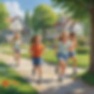 Physical Activities for First Graders Kids playing outside, enjoying physical activity