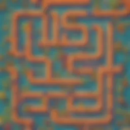 Colorful Math Maze Game