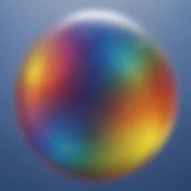 Rainbow Spectrum in a Bubble