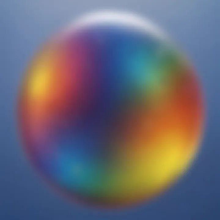 Rainbow Spectrum in a Bubble