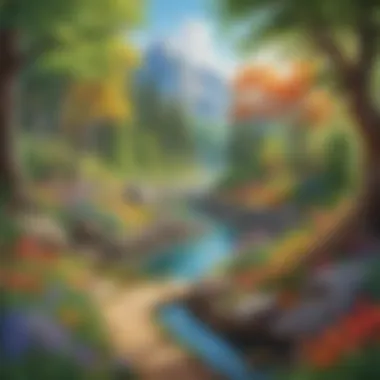 Vibrant Nature Discovery Exploration in Colorful Nature