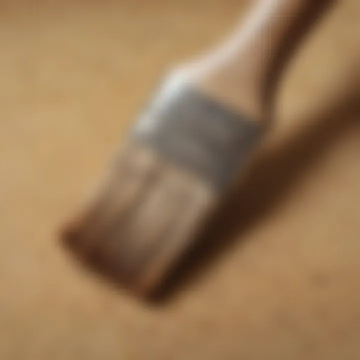 A detailed close-up of a famous artist's brushwork on canvas