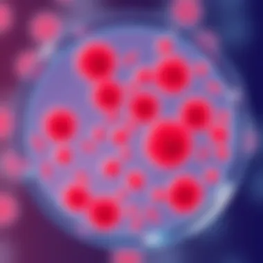 Petri dish with bacterial colonies