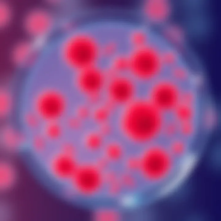 Petri dish with bacterial colonies