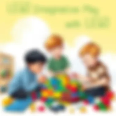 Imaginative Play with LEGO Children engaged in building with LEGO