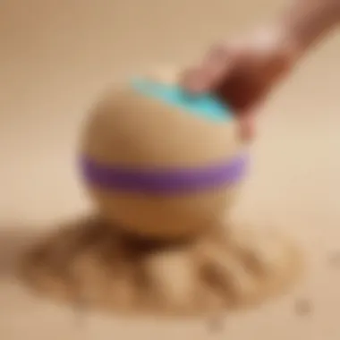 Educational benefits of kinetic sand stress ball for children