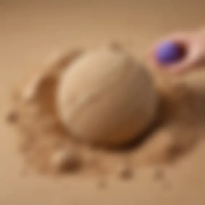 Innovative kinetic sand stress ball