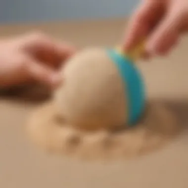 Tactile Scientific Exploration Tool Kinetic sand stress ball for tactile scientific exploration