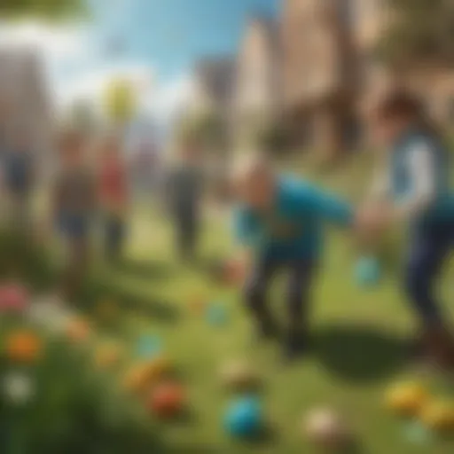 Futuristic Easter Egg Hunt Game