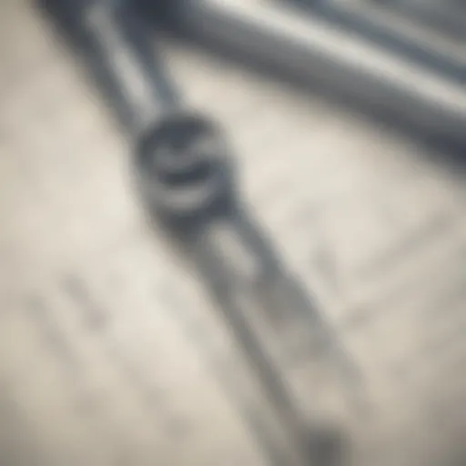 Illustration representing engineering concepts with blueprints and tools