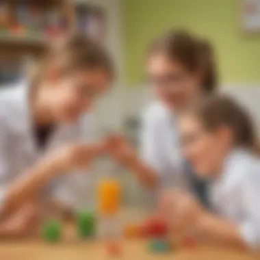 Young Learners Engaging with Science Students engaged in the Skittles experiment