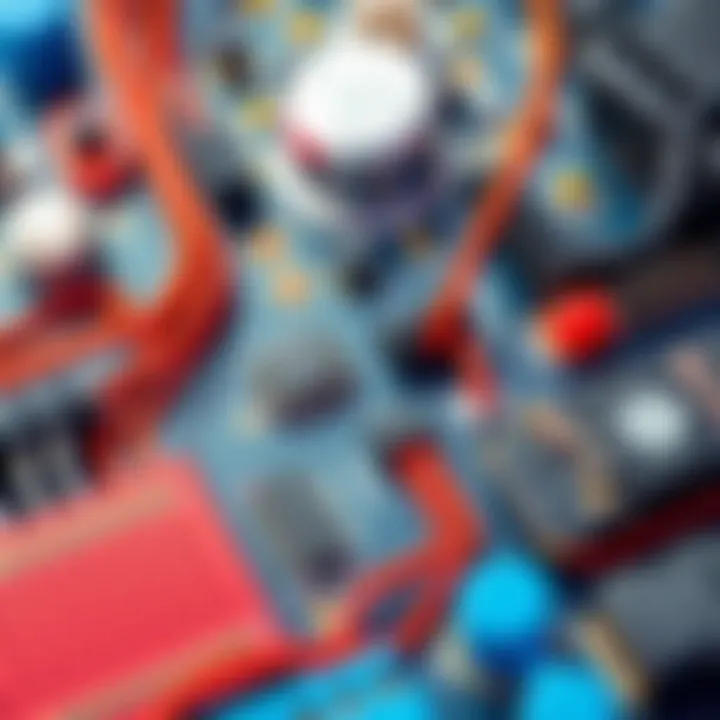 A close-up of circuit components and connections