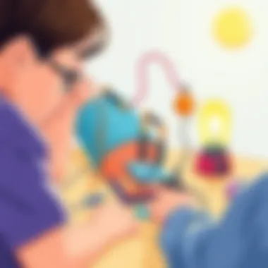 A creative circuit design created by children