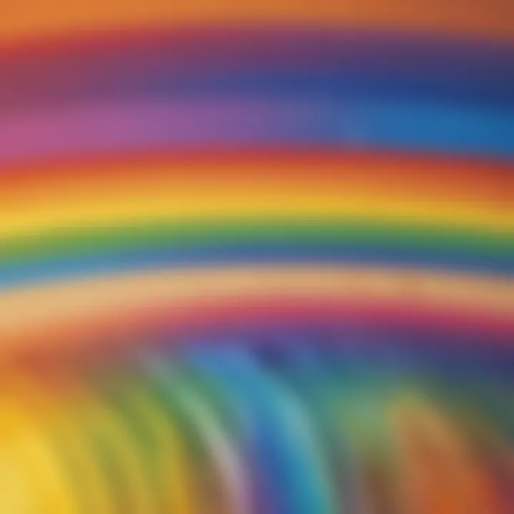Intriguing Rainbow Spectrum Illustration