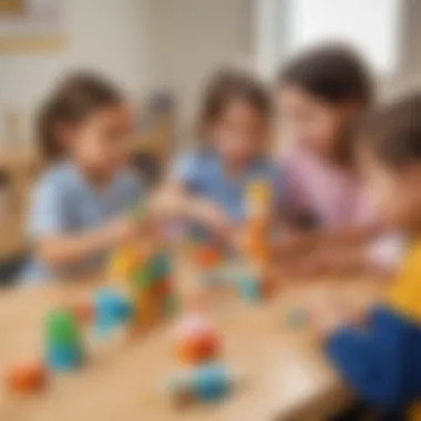 STEM Learning with Emido Building Blocks Children engaging with Emido building blocks during a STEM activity