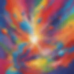 Colorful Abstract Art in Daycare Setting