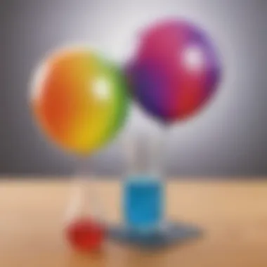 Exciting Balloon Reaction Experiment Colorful science experiment with balloons and vinegar