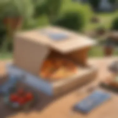 Outdoor activity with a DIY solar oven made from a pizza box