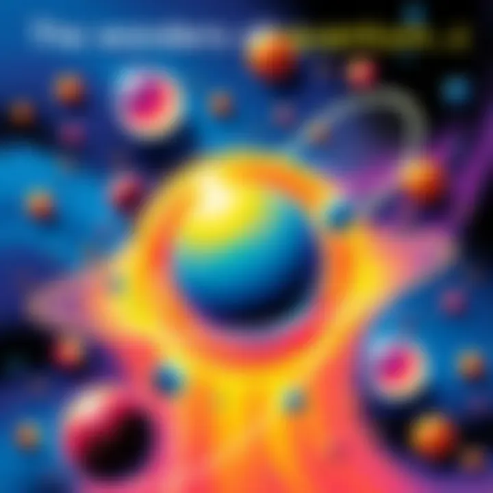 The Wonders of Quantum Mechanics A colorful representation of quantum mechanics concepts with particles and waves