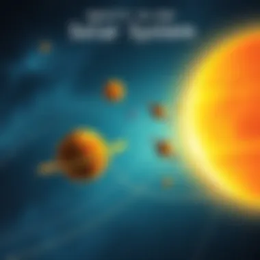 Gravity in Our Solar System An illustrative diagram showing the solar system with planets in orbit, highlighting gravitational forces