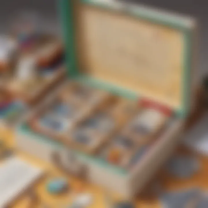 Home science kit box opened, revealing colorful and engaging contents