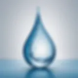 Abstract water droplet logo design