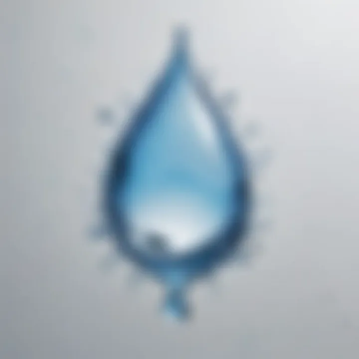 Creative water droplet logo symbolism