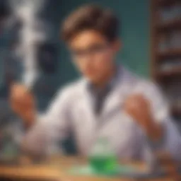 Young Scientist Conducting Experiment