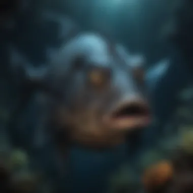 Majestic Anglerfish in the Abyssal Zone