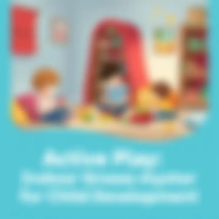 Active Play in a Cozy Environment Children engaging with active play toys in a cozy space