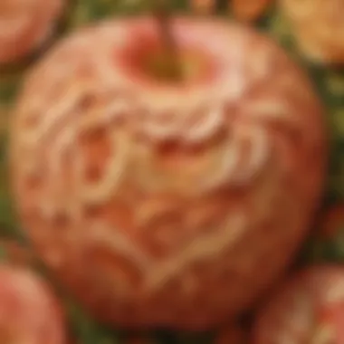 Intricate Patterns of Apple Flesh