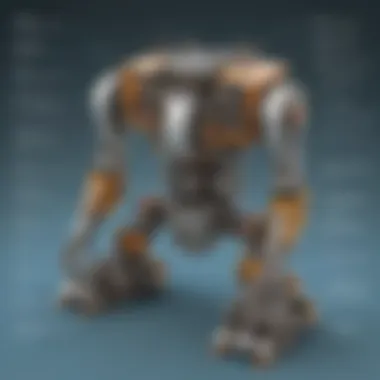 Diagram showing the internal components of a line-following robot