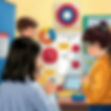 Creative magnetic projects displayed at a science fair