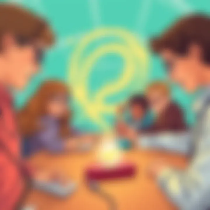 Young innovators experimenting with magnetic fields