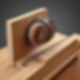 Magnet demonstrating attraction through wood barrier