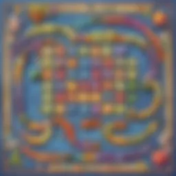 A colorful board game designed to teach math concepts