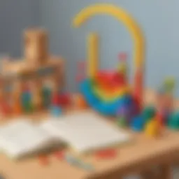 Engaging maths toy setup for children