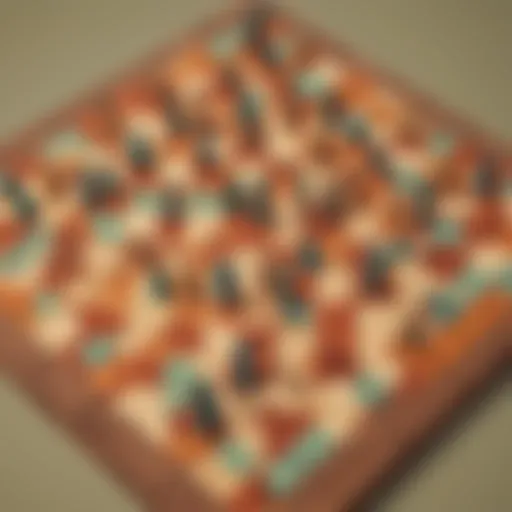 A vibrant Minecraft chessboard with animated pieces