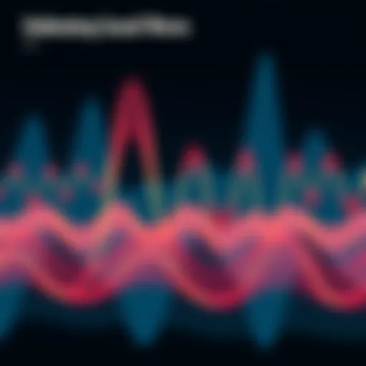 Representation of sound waves illustrating the physics of music.