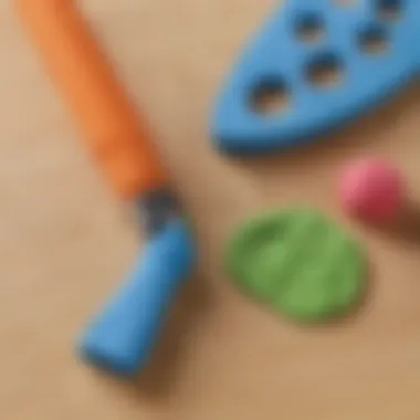 Innovative sculpting tool with play dough