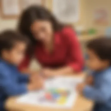 Engagement Through Diverse Artistic Expressions Diverse pre-K artworks displayed in an educational setting, promoting engagement