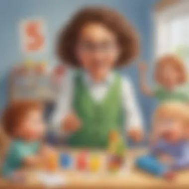 Counting Fun for Little Mathematicians Preschooler engaging in counting activity