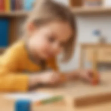 Discovering Math Through Measurement Preschooler exploring measurement activity